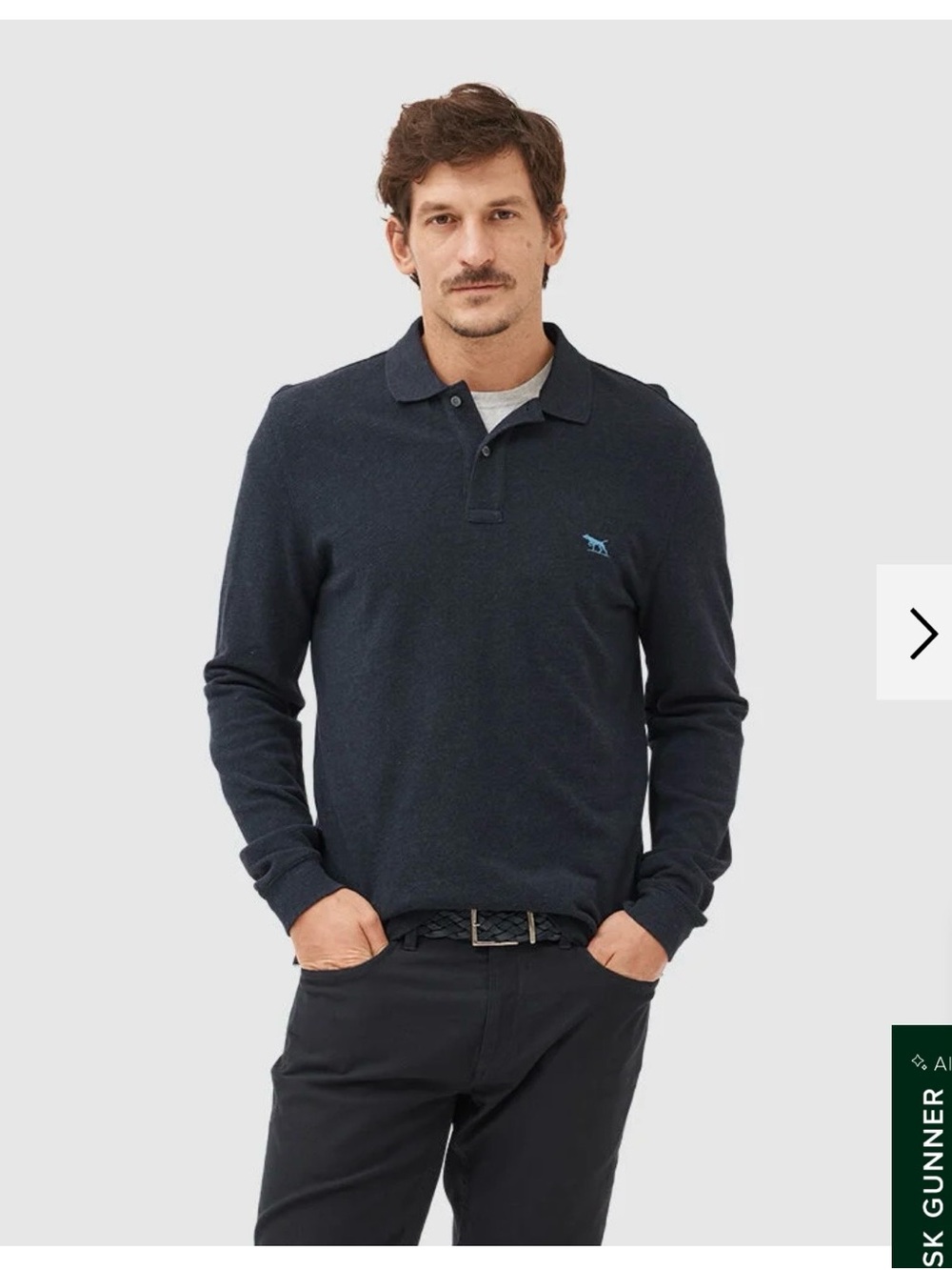 Rodd & Gunn Men's Long-Sleeve Polo Large Sports Fit